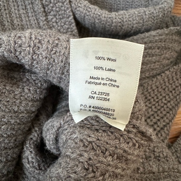 ARITZIA WILFRED 100% wool (Italian yarn) sleeveless turtleneck sweater vest XXS - Picture 7 of 8